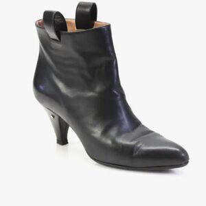 Laurence Dacade Women’s‎ Black Leather Heeled Ankle Booties Size 35.5 5.5